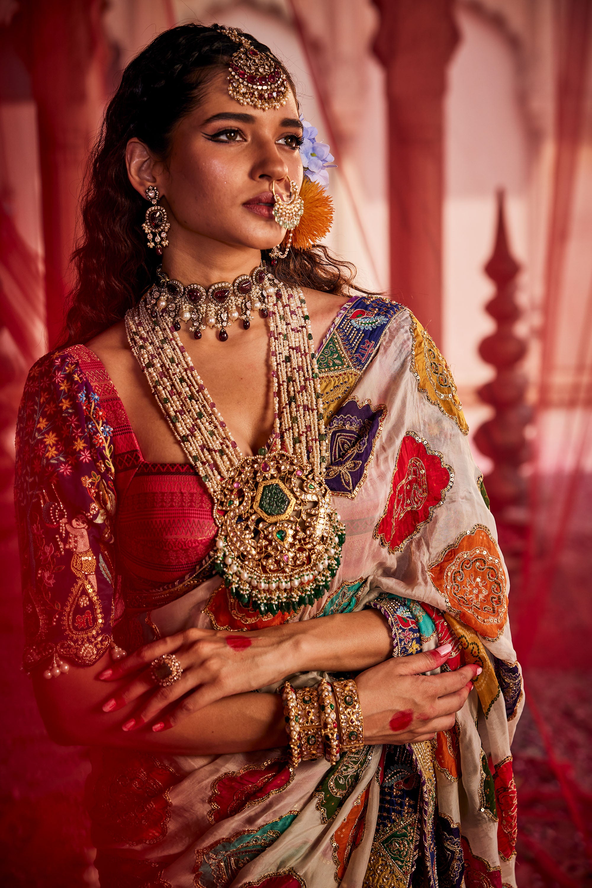 Roop Multi-color Gharchola Saree – Mohi fashion