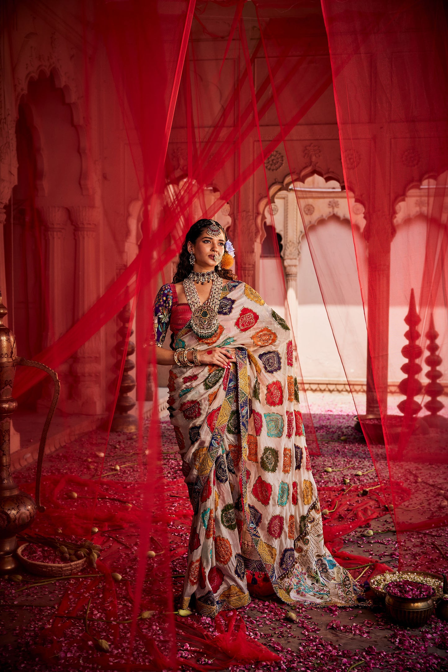 Roop Multi-color Gharchola Saree – Mohi fashion