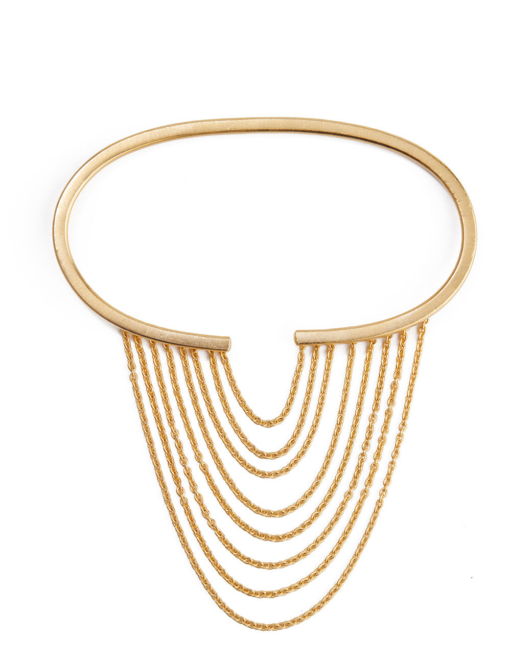 Cascading Tassel Palm Cuff
