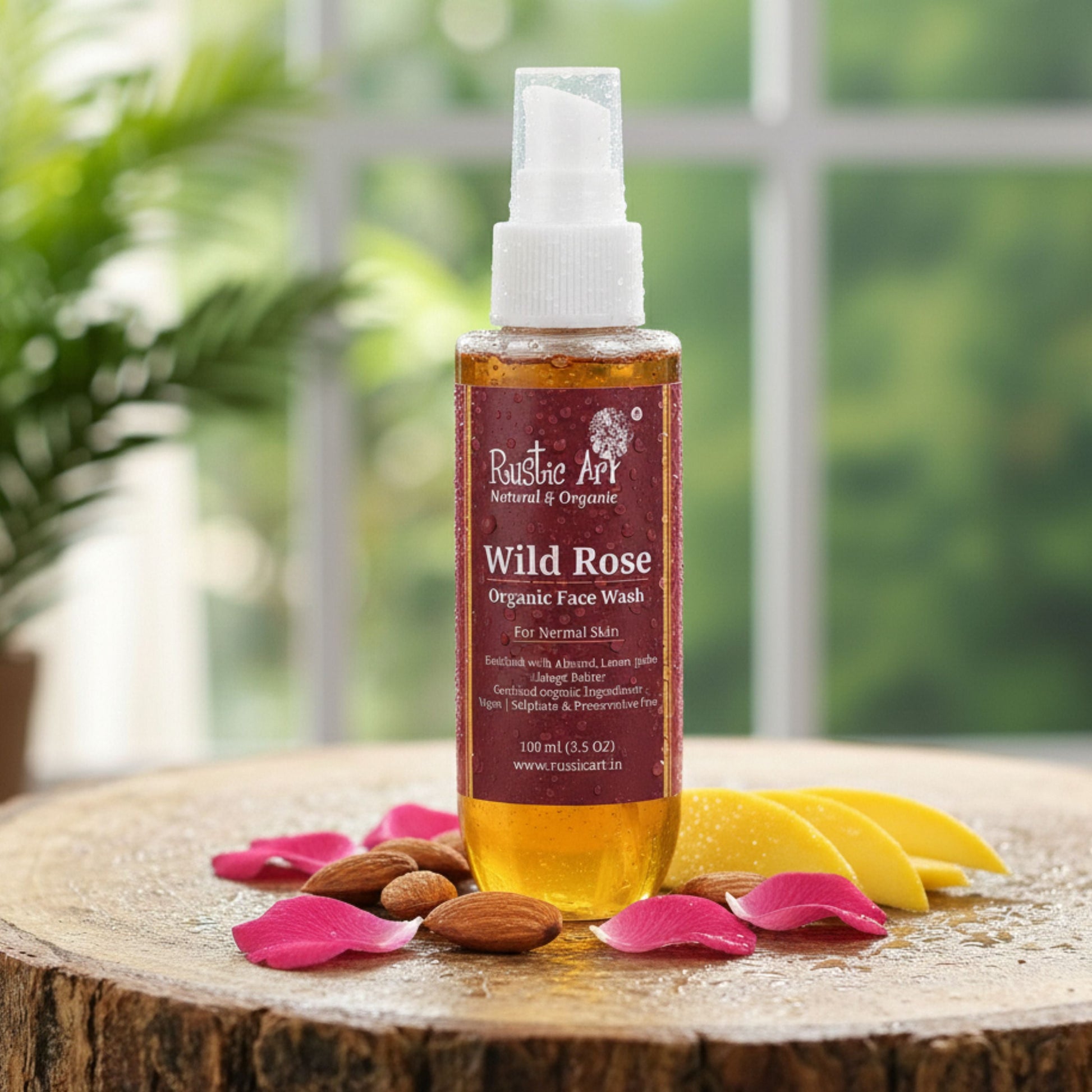Wild Rose Face Wash (100ml), Rustic Art