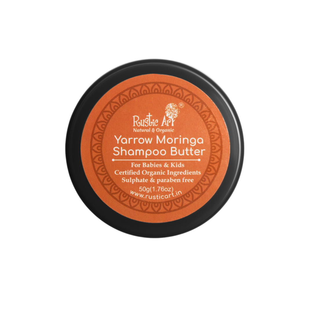 Yarrow Moringa Shampoo Butter (50gm)for Babies & Kids Mini, Rustic Art