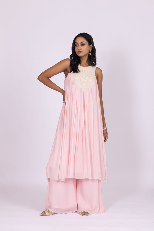 Saumya Baby Pink A line Kurta