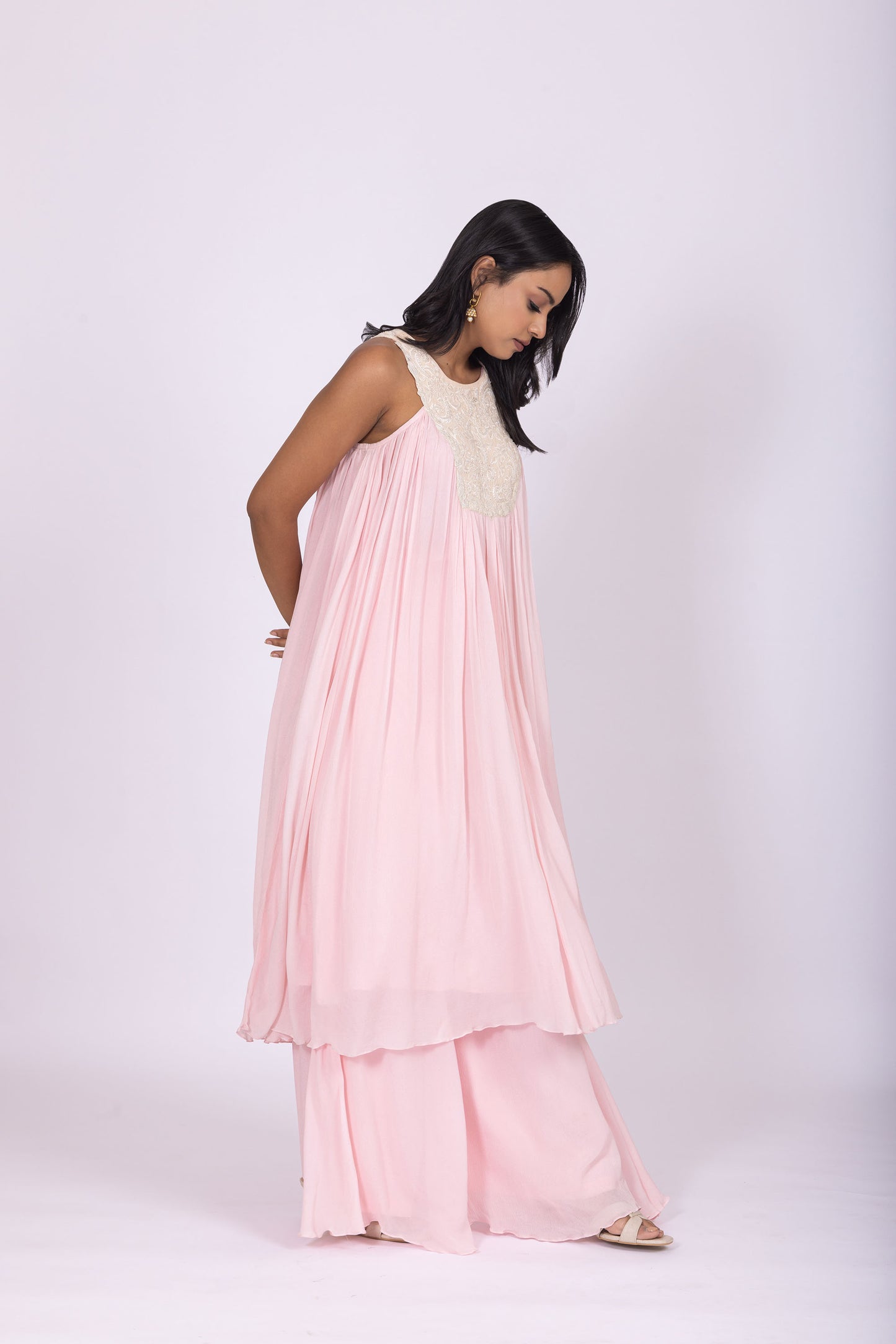 Saumya Baby Pink A line Kurta