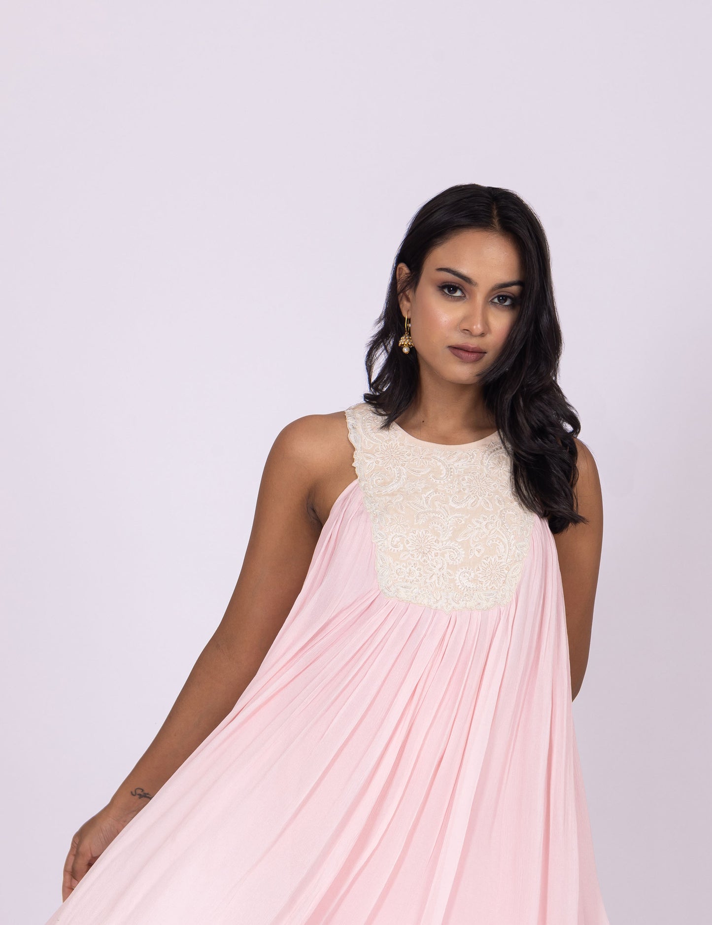 Saumya Baby Pink A line Kurta