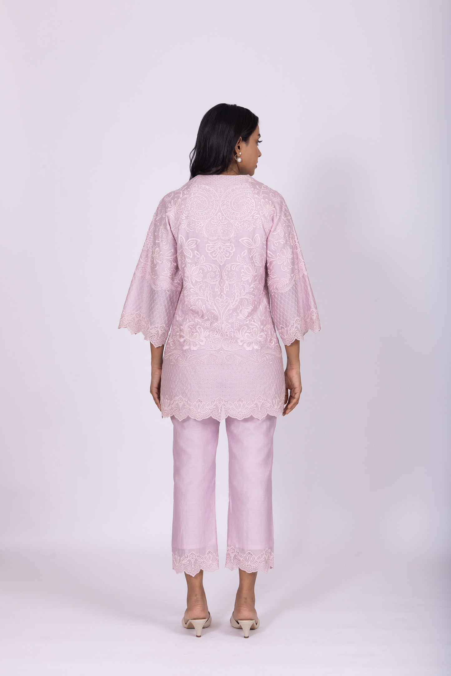 Yana Lilac chanderi Kurta set
