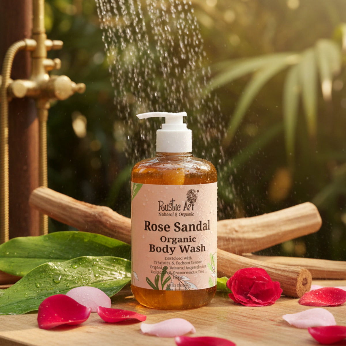 Rose Sandal Body Wash (300ml)
