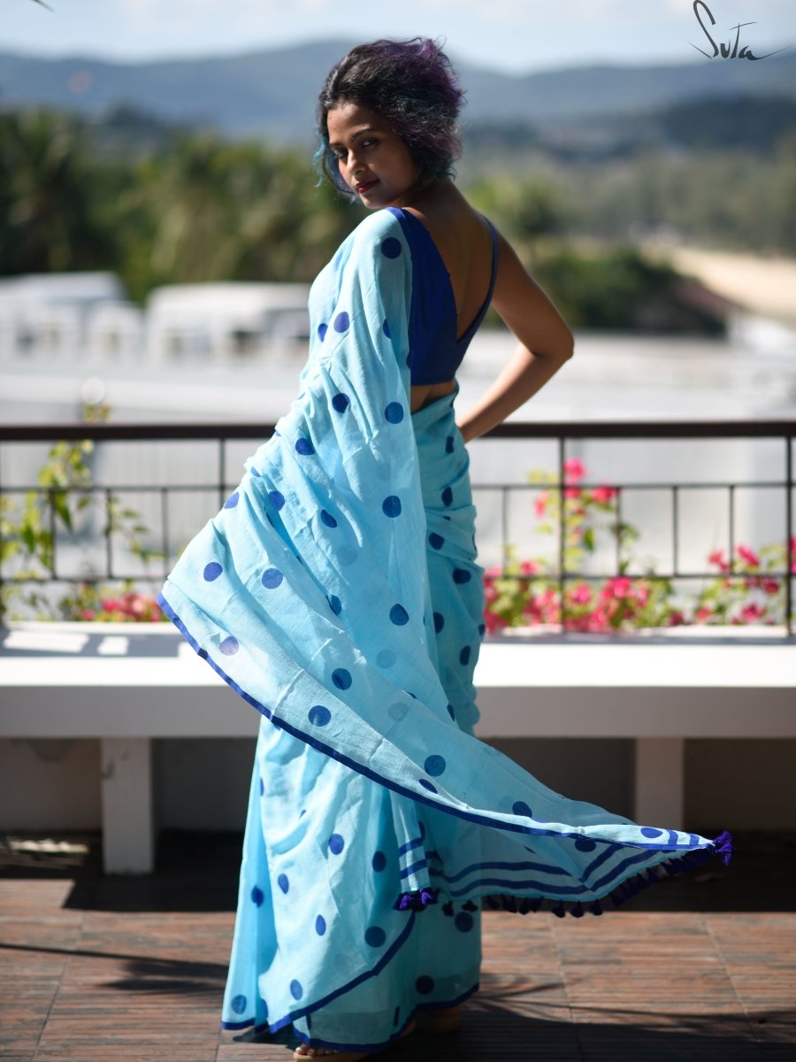 Blueberries in the sky polka - Suta Bombay