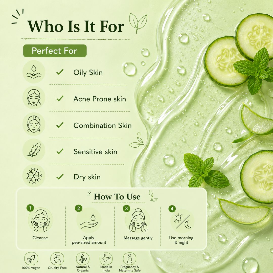 Aloe Vera Cucumber Mint Gel (100gm)