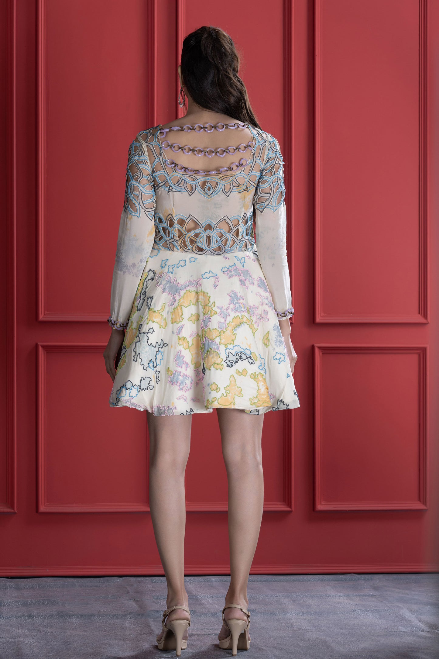 Off white Tye-Dye Frock