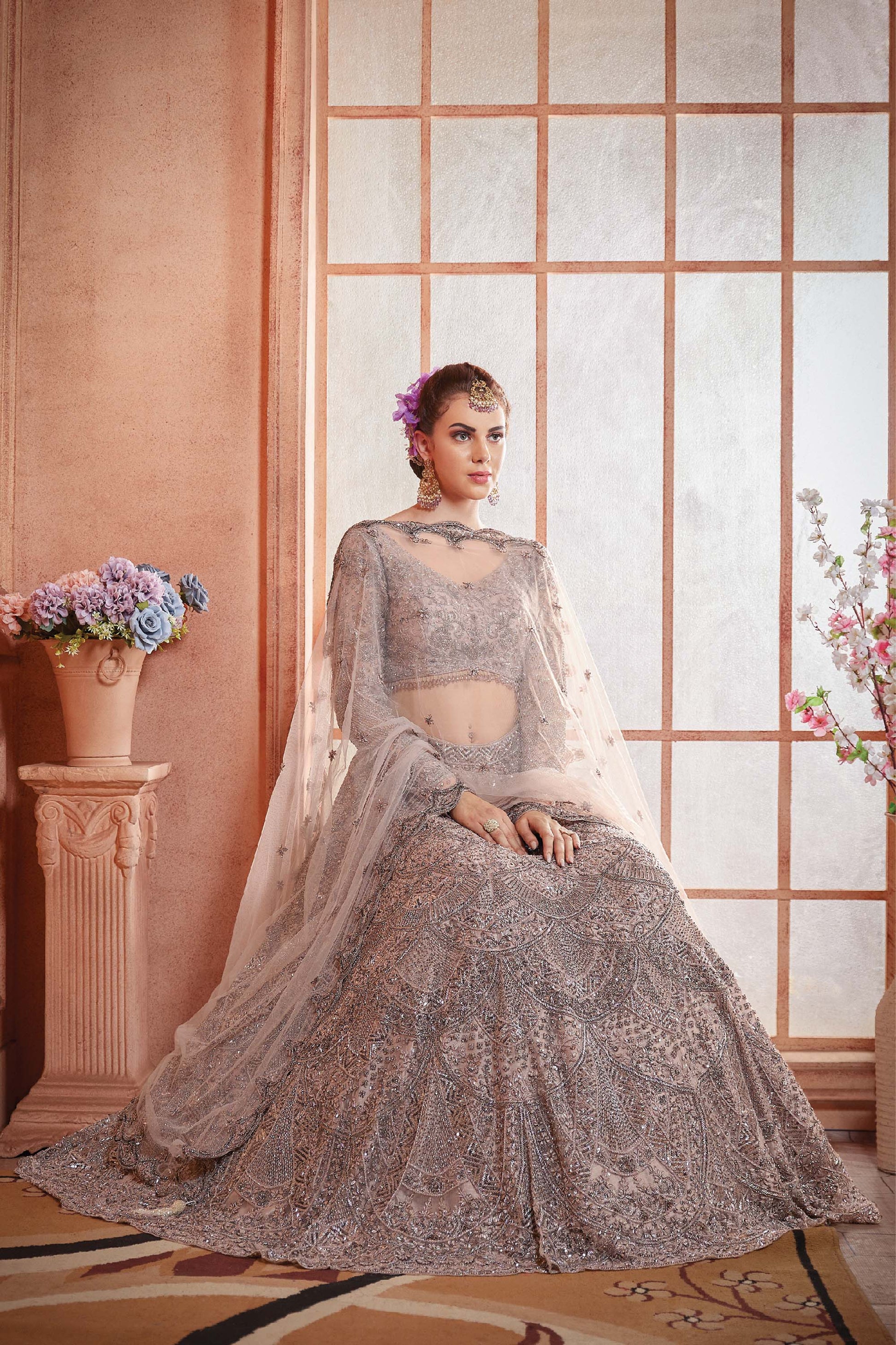 Elegant Bridesmaid Dove Grey Wedding Dress Wedding Dress Lehenga Earring For Grey Gown Kalaa Mud Grey Net Hand Embroidered Bridal Lehenga Mohi Elegant Bridesmaid Dove Grey Wedding Dress Wedding Dress Lehenga Earring For Grey Gown Kalaa Mud Grey Net Hand Embroidered Bridal Lehenga Mohi