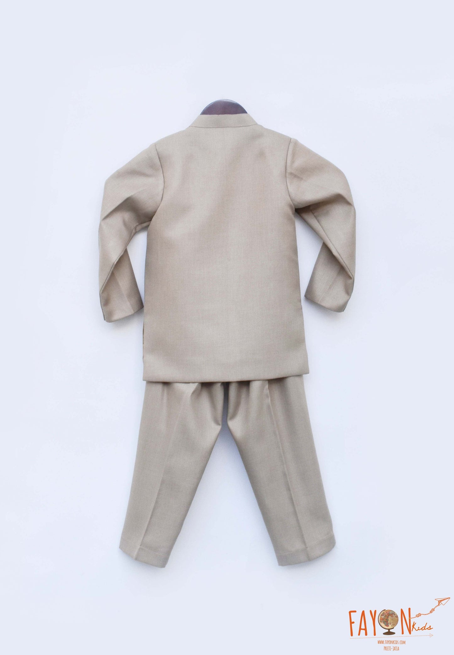 Gold Bandgala with Pant for Boys