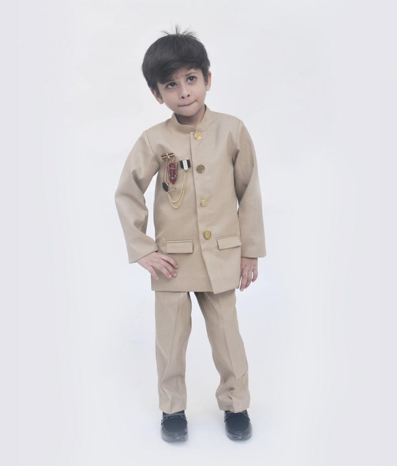 Gold Bandgala with Pant for Boys