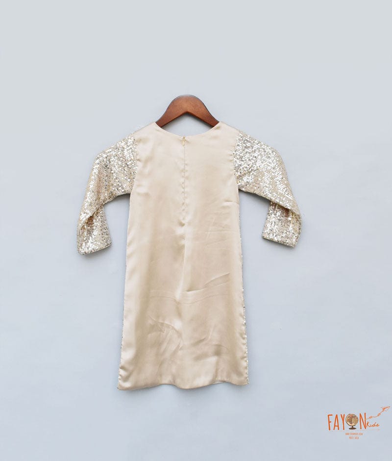 Gold Sequins Dress for Girls