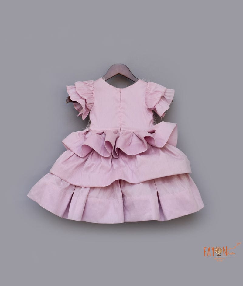 Lilac Tassel Frock for Girls
