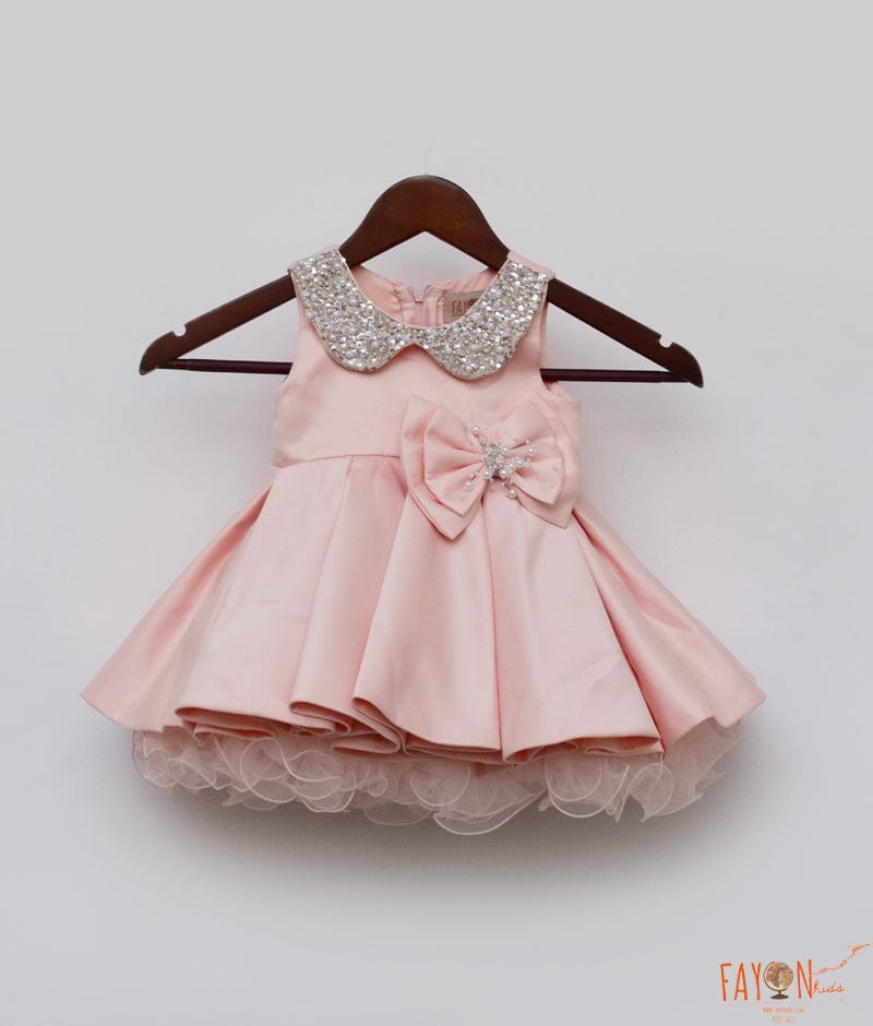 Blue Star Net Gown for Girls