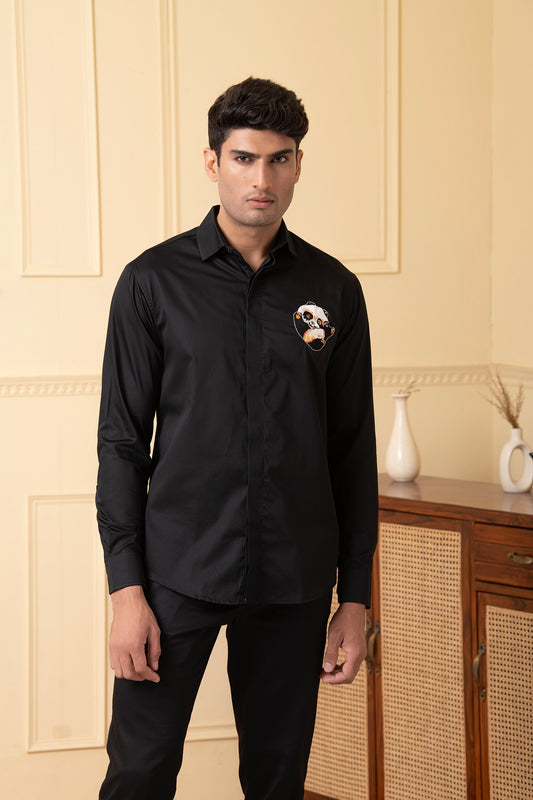 Black Giza Cotton Pandorable shirt