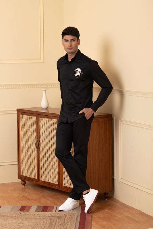 Black Giza Cotton Pandorable shirt