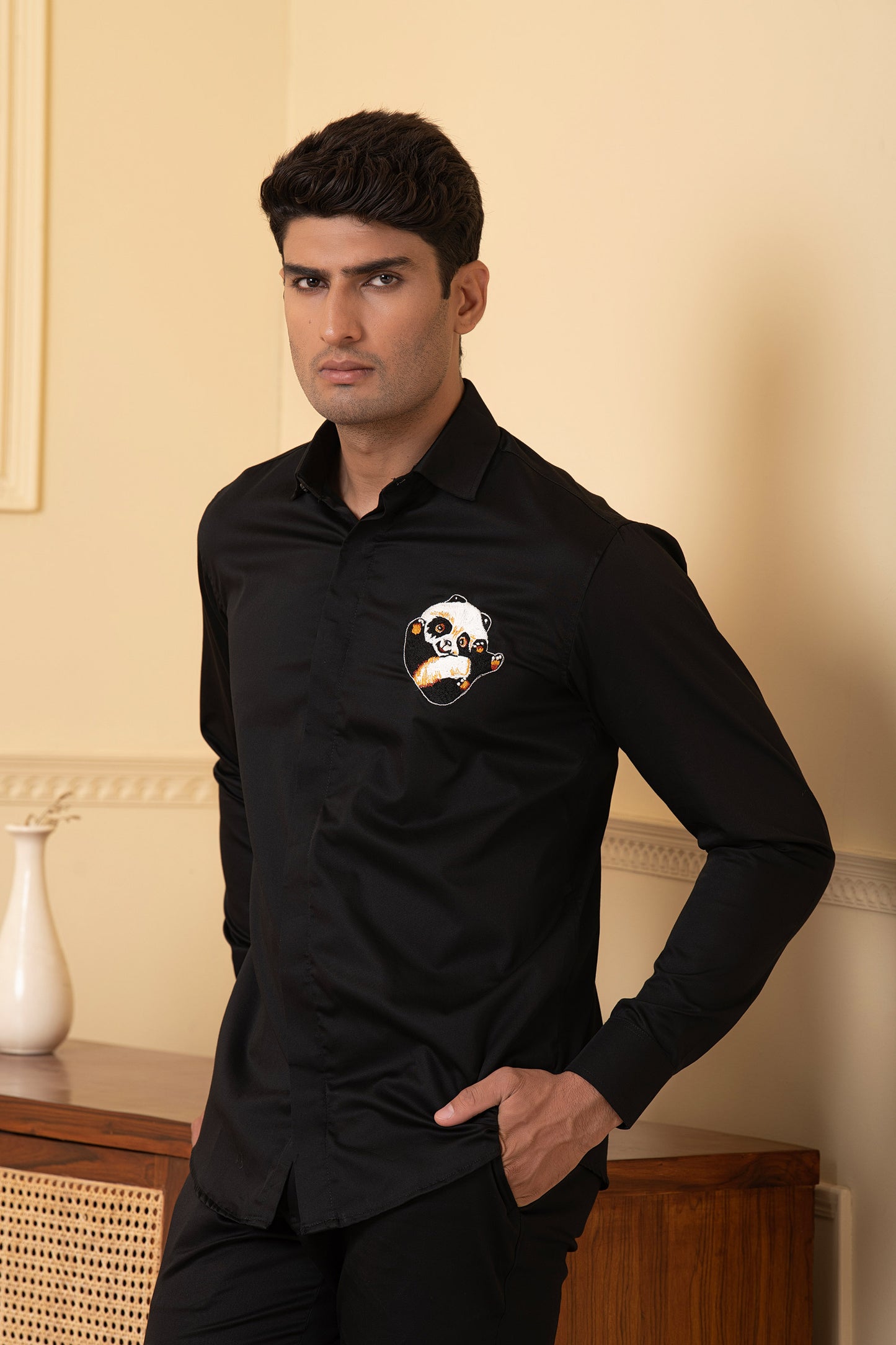 Black Giza Cotton Pandorable shirt