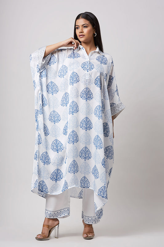 Modal Mughal Motif Kaftan Set