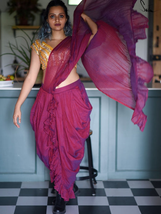 Jamun si Mithaas (Pre Stitched Saree) - Suta Bombay