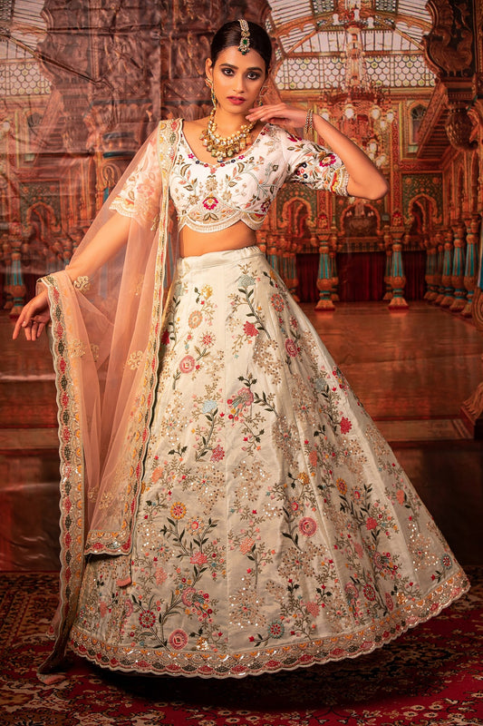 Kalratri Ivory Bridal Lehenga