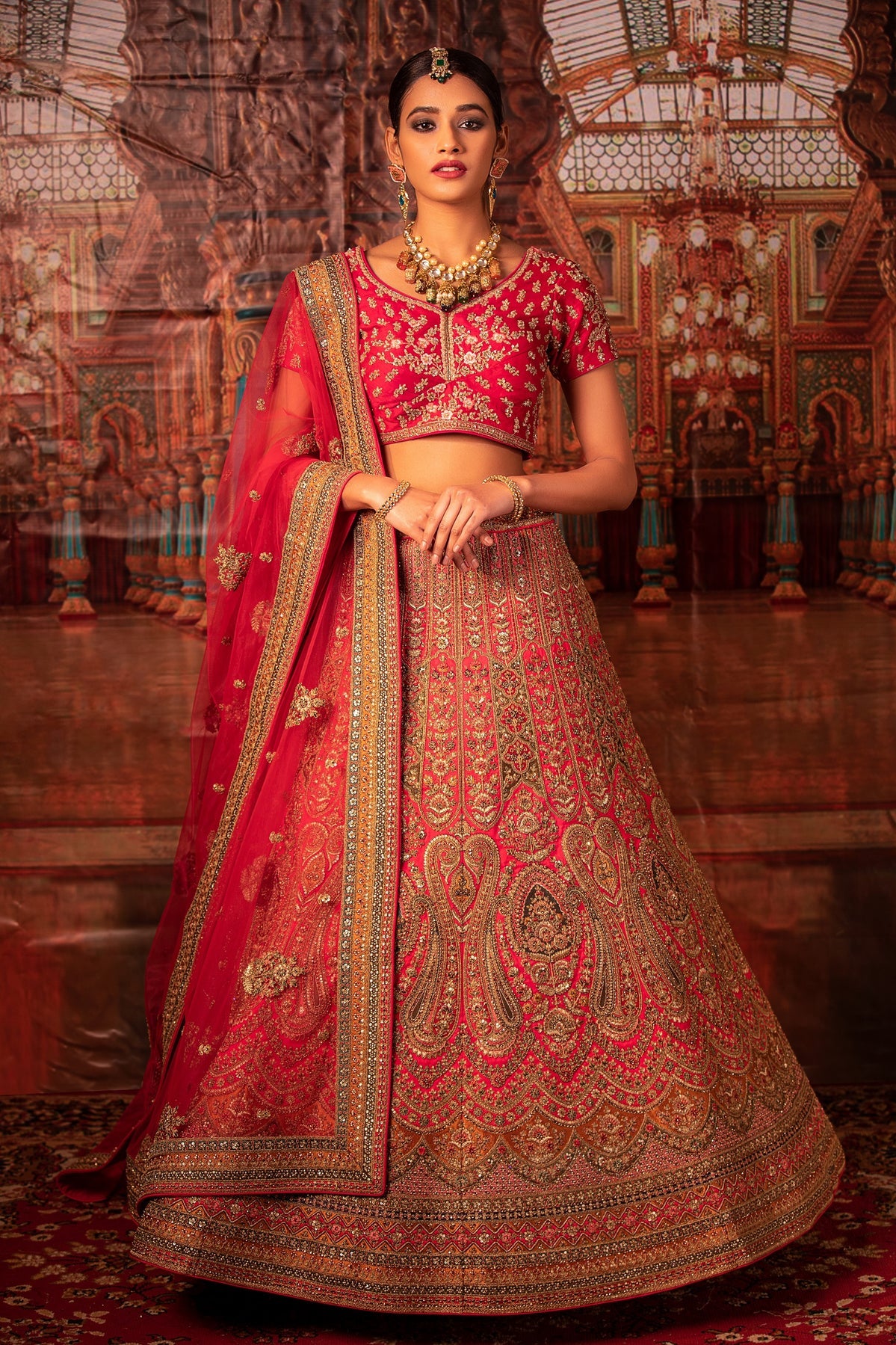 Katyayani Magenta Pink Bridal Lehenga