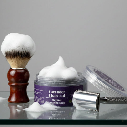 Lavender Charcoal Shaving Soap (50gm)