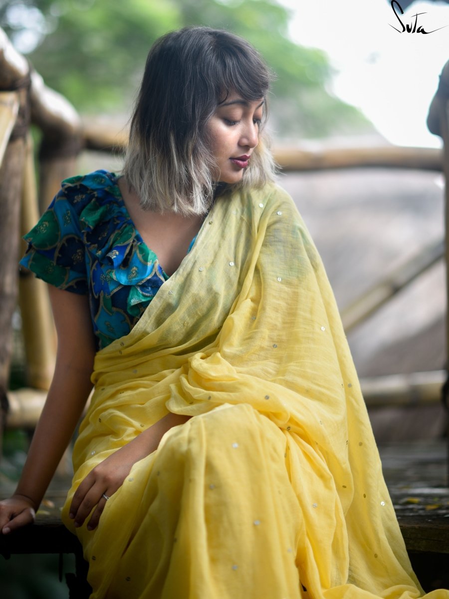 Lemon yellow chumki - Suta Bombay