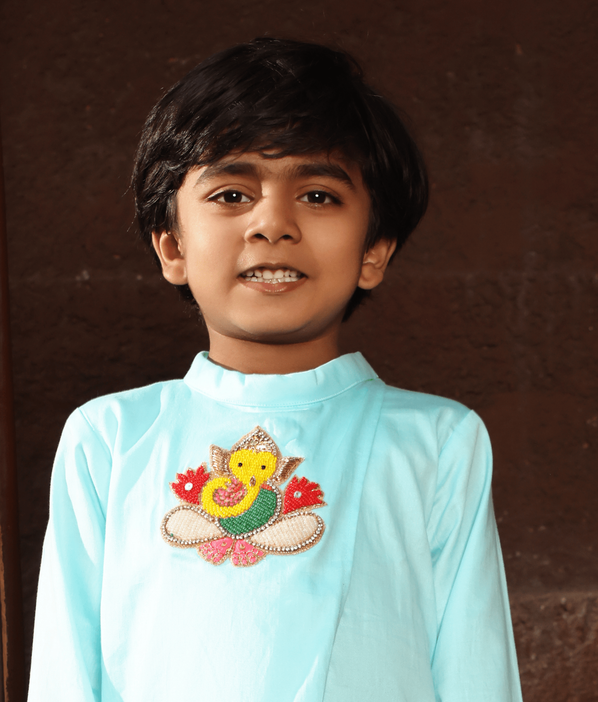 Manufactured by FAYON KIDS (Noida, U.P) Blue Kurta with Pant for Boys