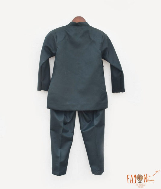 Manufactured by FAYON KIDS (Noida, U.P) Green Bandgala with Pant