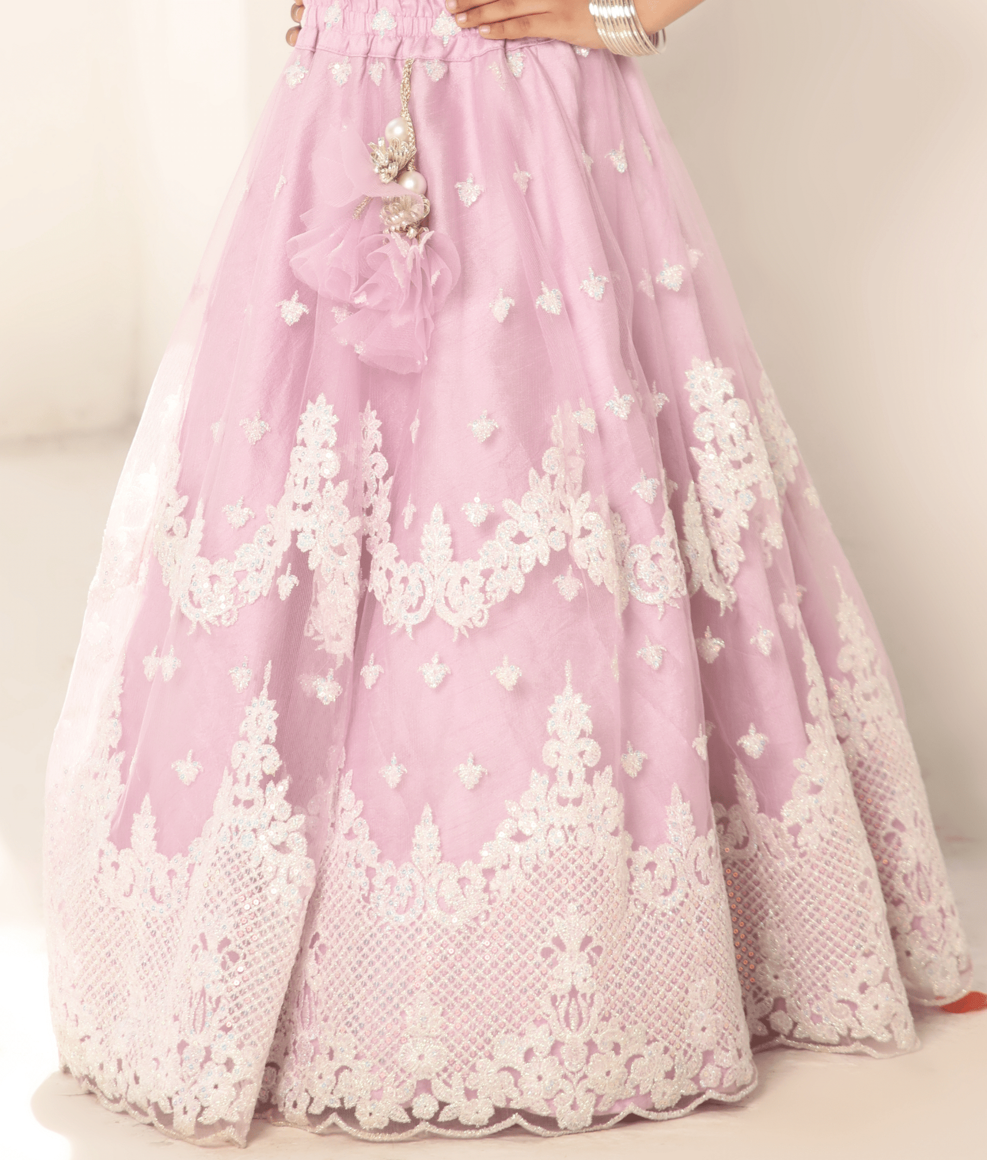 Manufactured by FAYON KIDS (Noida, U.P) Lilac Crop Top Set