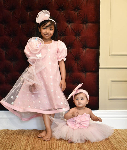 Manufactured by FAYON KIDS (Noida, U.P) Pink Tube Top with Net Skirt for Girls