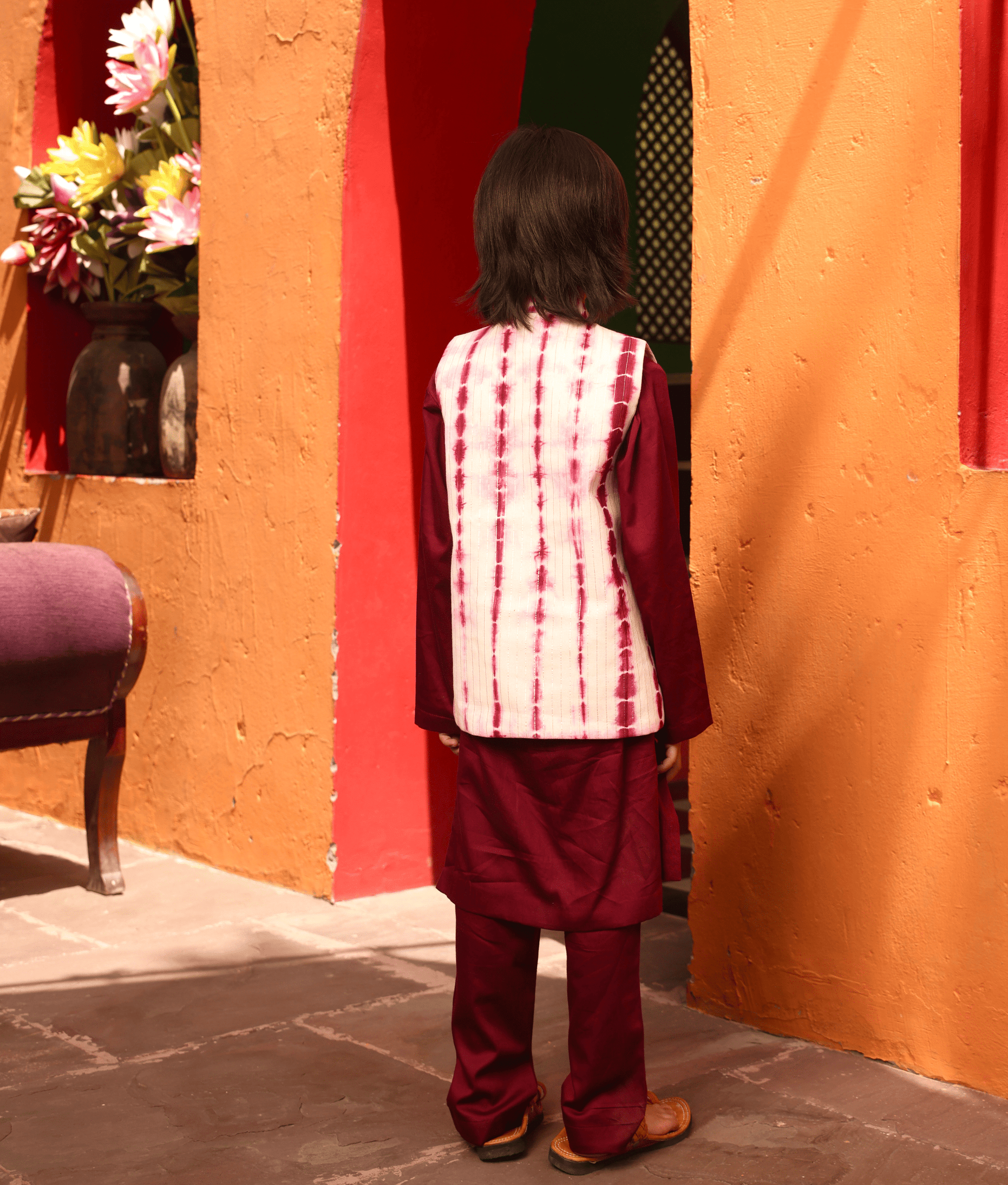 Manufactured by FAYON KIDS (Noida, U.P) Tie & Dye Nehru Jacket Set