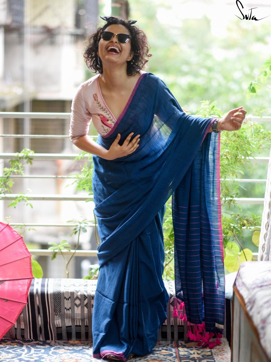 Ma's Sapphire And Rose Quartz Ring - Suta Bombay