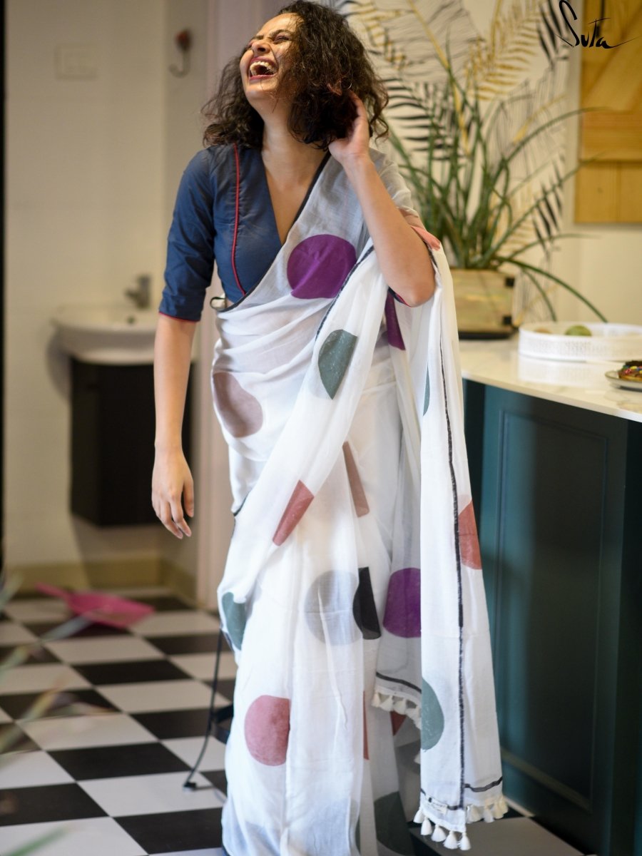 My bed of snow polka - Suta Bombay