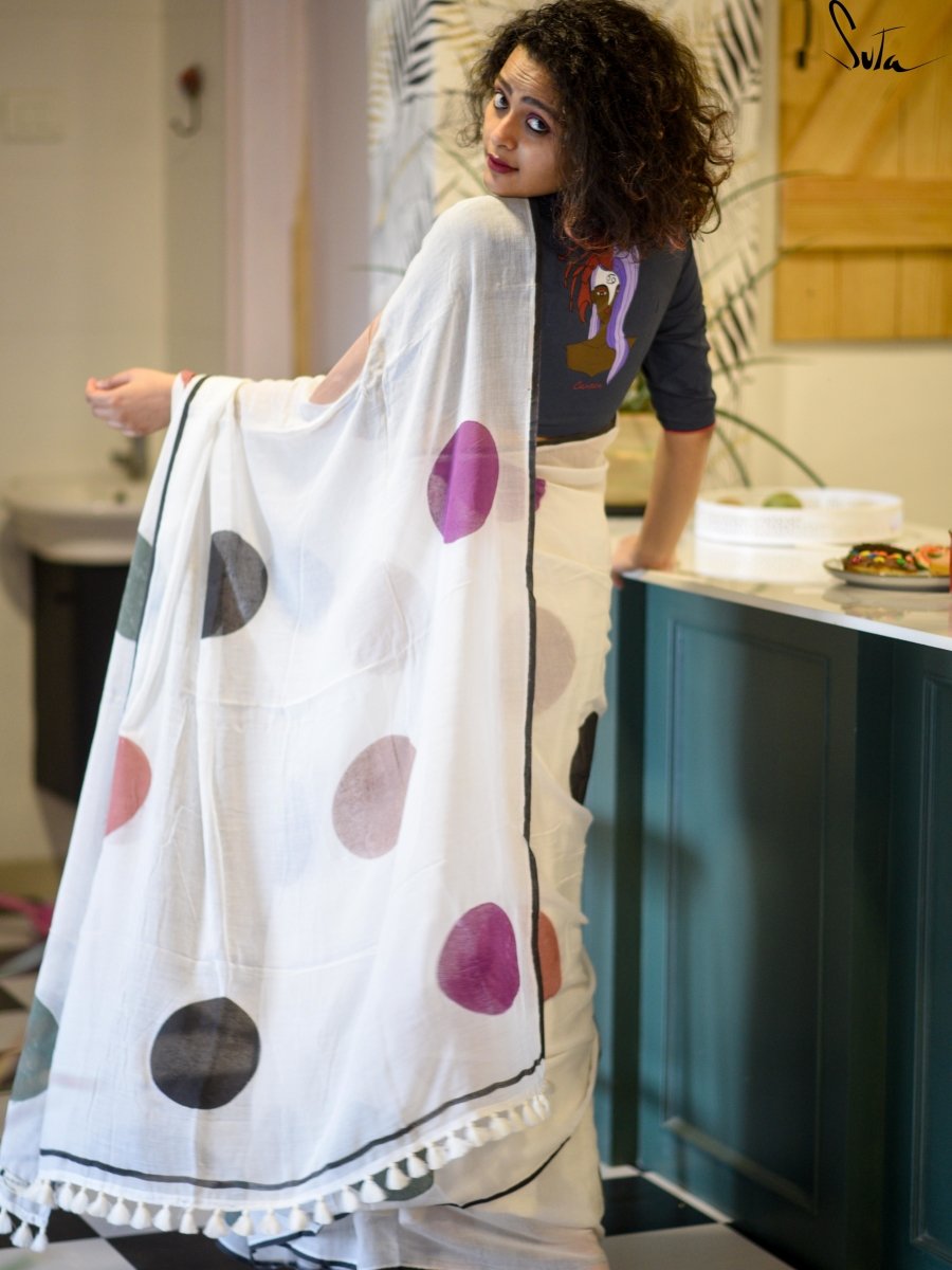 My bed of snow polka - Suta Bombay