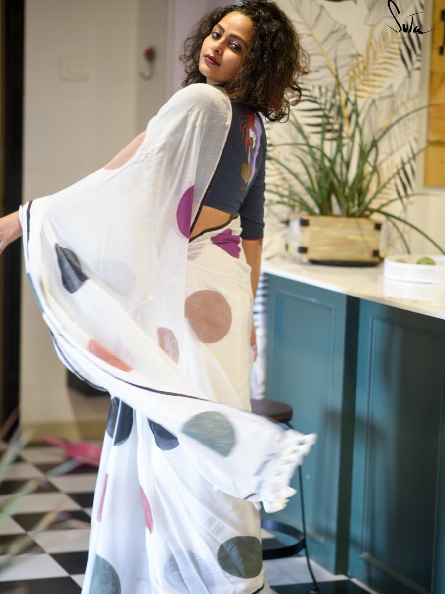 My bed of snow polka - Suta Bombay