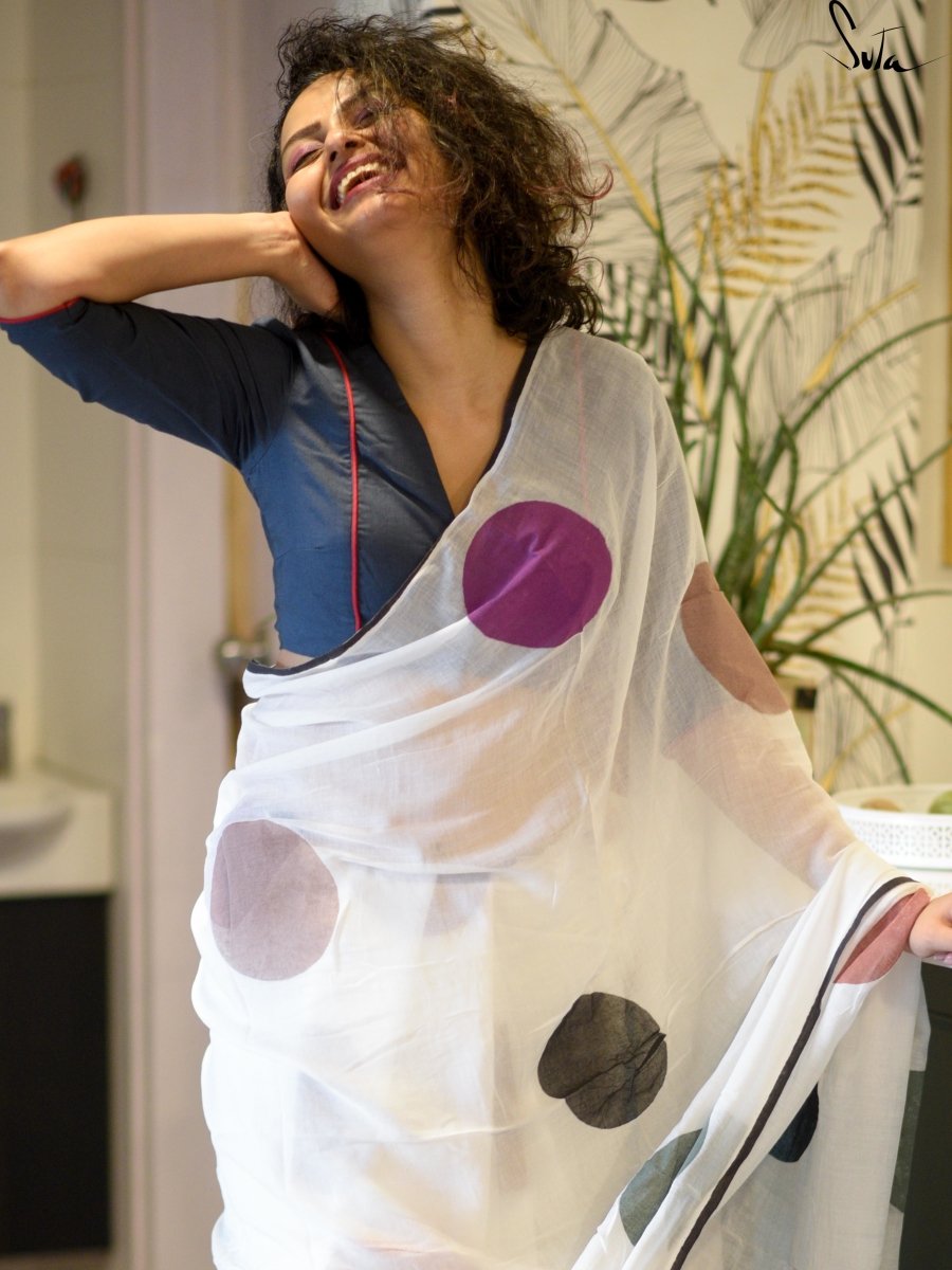 My bed of snow polka - Suta Bombay