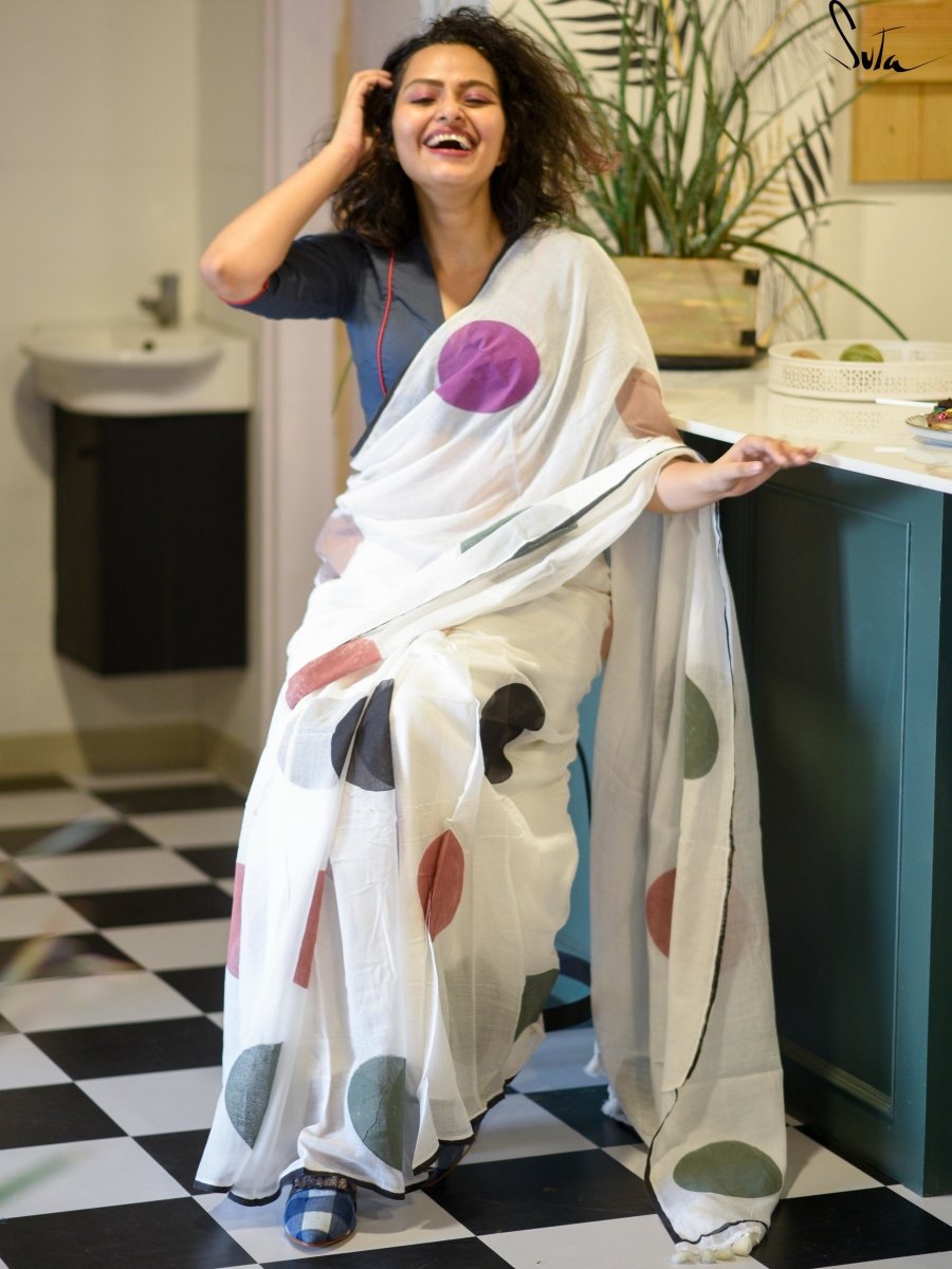 My bed of snow polka - Suta Bombay