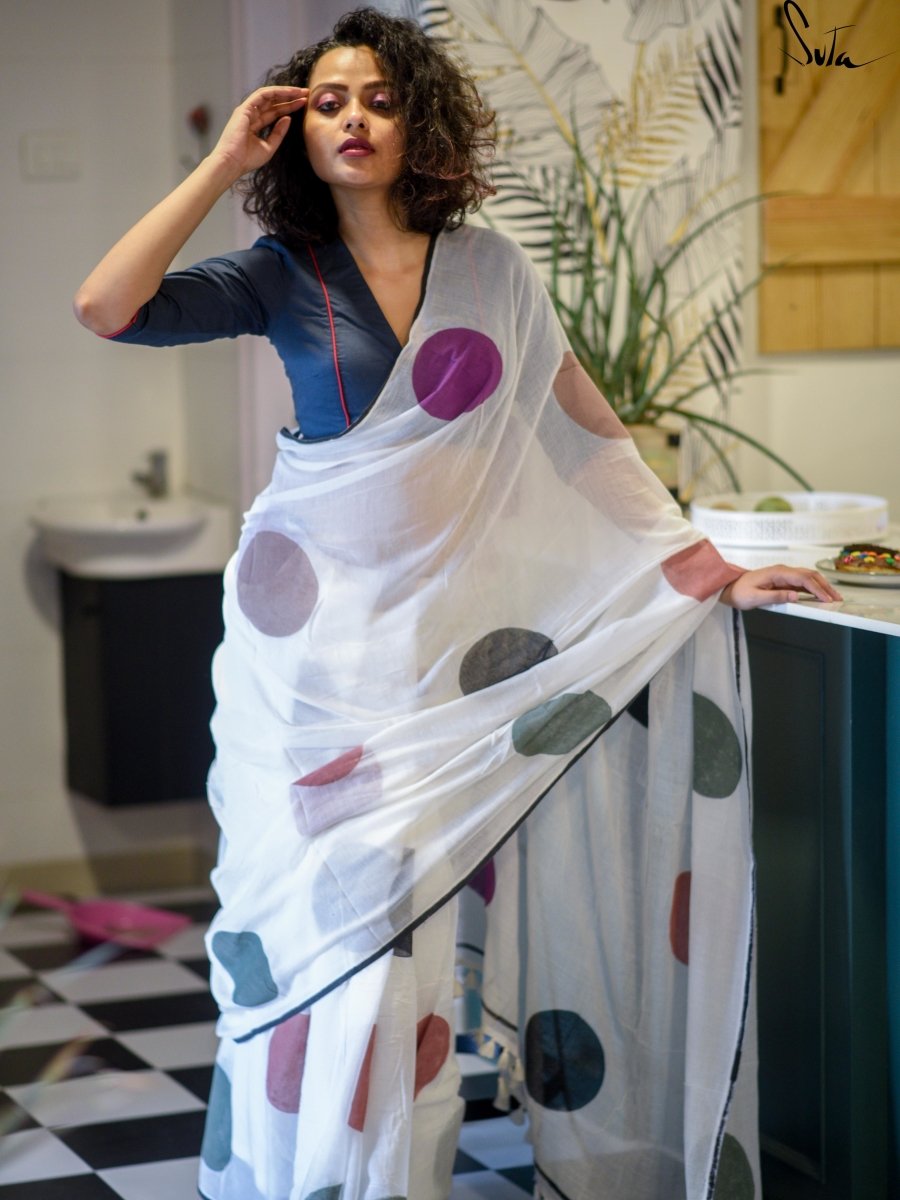 My bed of snow polka - Suta Bombay