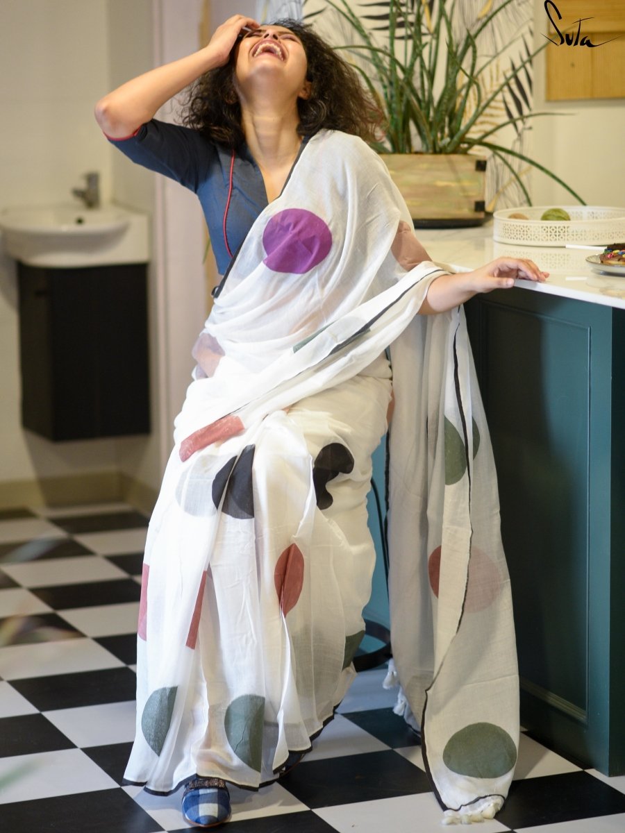 My bed of snow polka - Suta Bombay