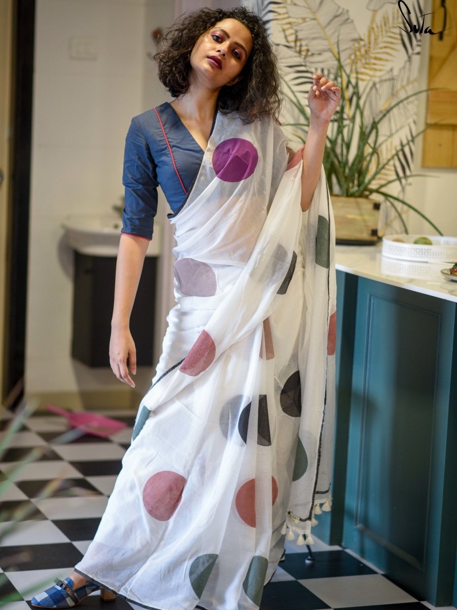 My bed of snow polka - Suta Bombay