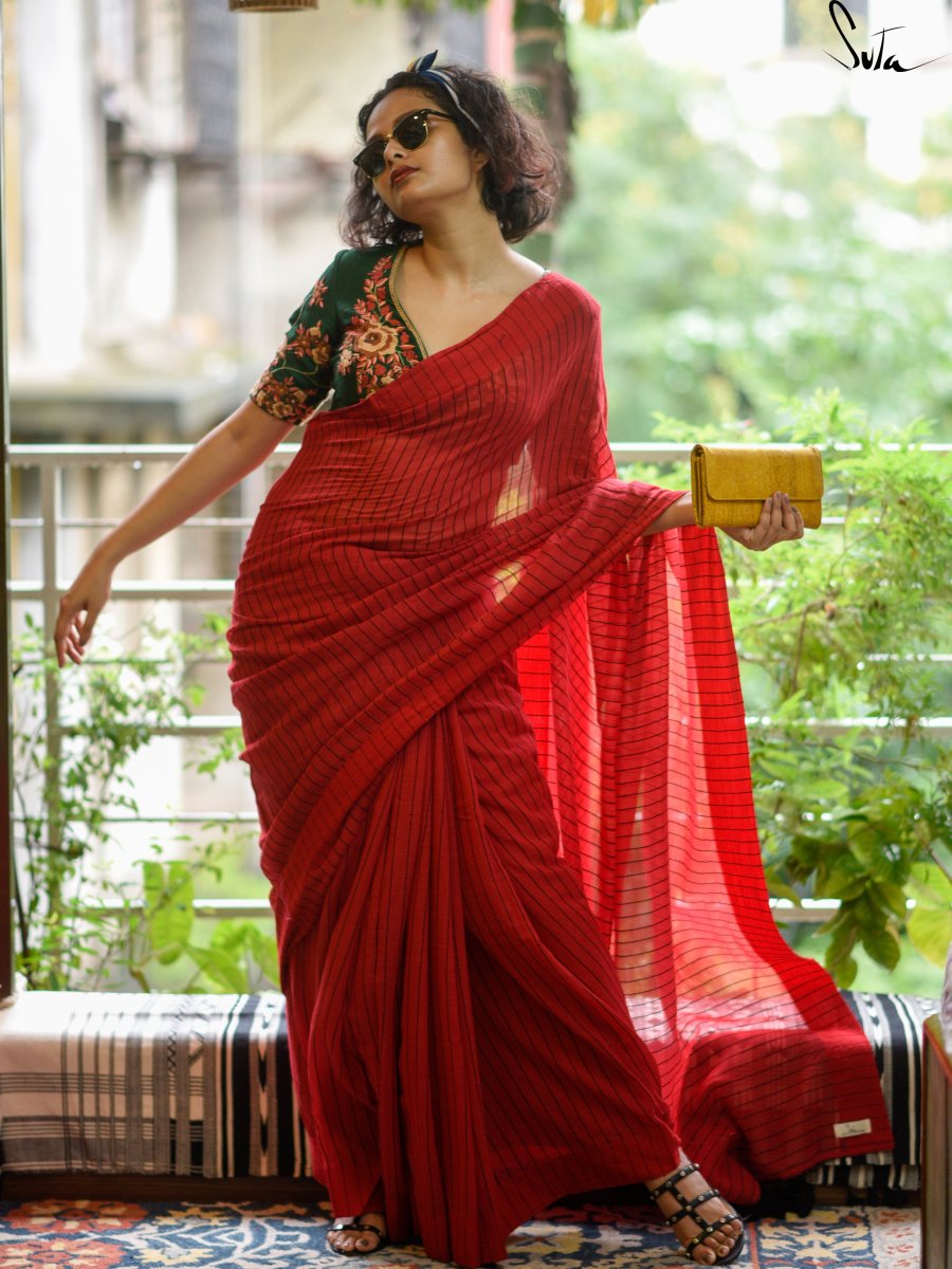 My Photo In A Red Saree - Suta Bombay