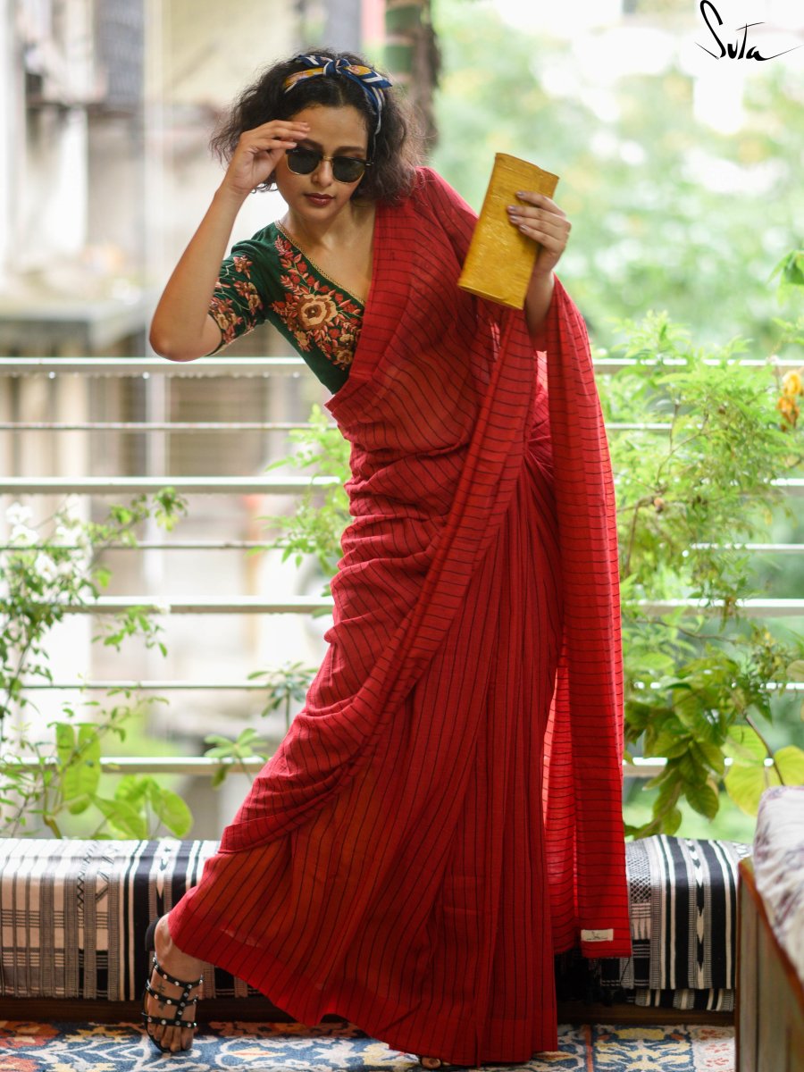 My Photo In A Red Saree - Suta Bombay