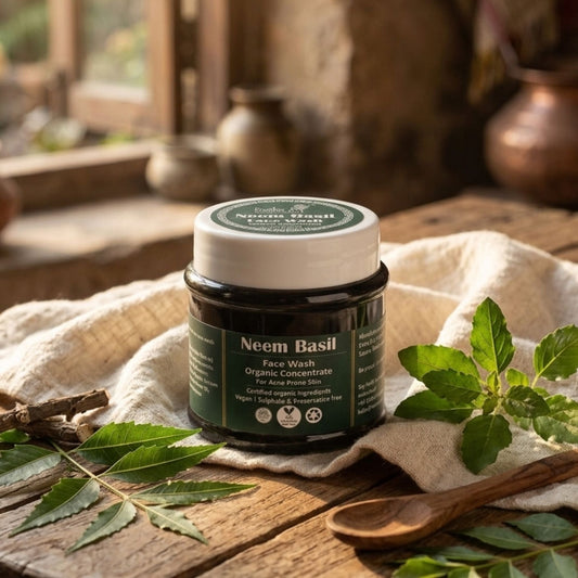 Organic Neem Basil Face Wash Concentrate (125gm)