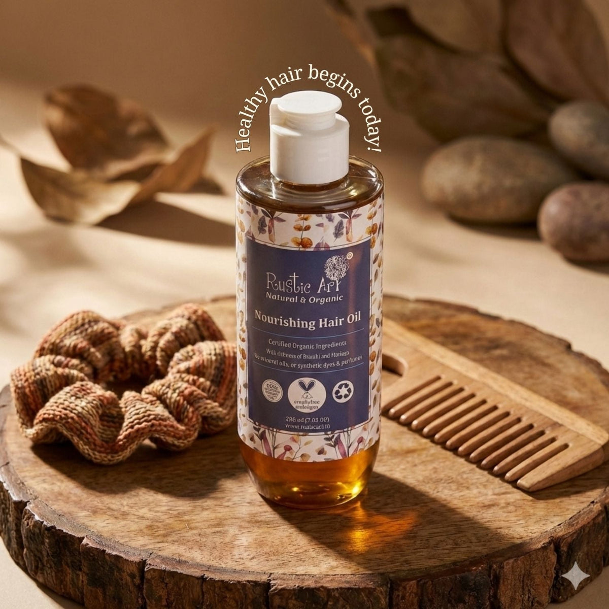 Nourishing Hair Oil 200ml with Rosemary & Brahmi

