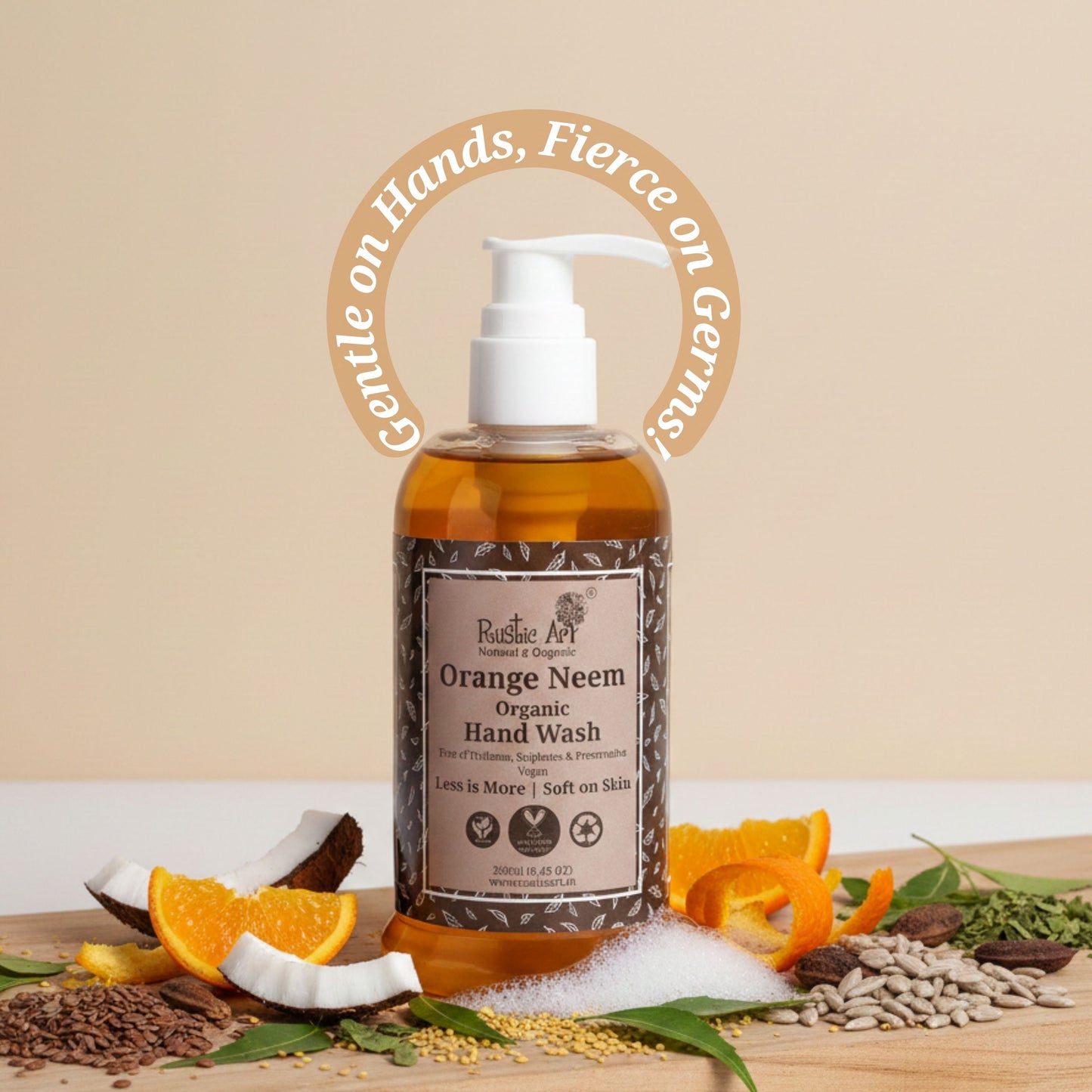 Orange Neem Organic Hand Wash 250ml-1
