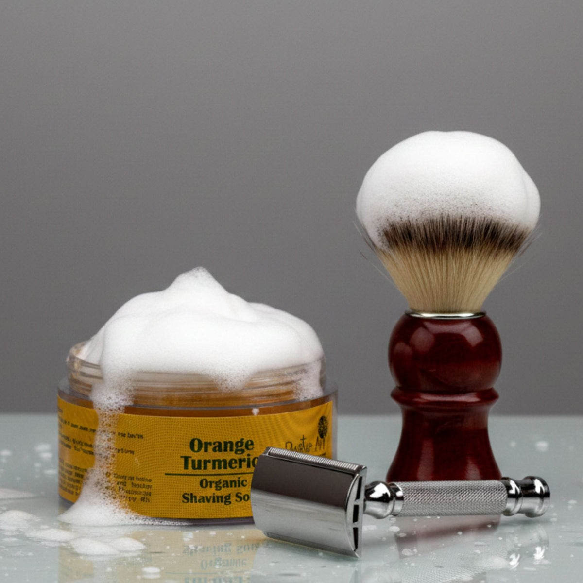 Orange Turmeric Shaving Soap (50gm)