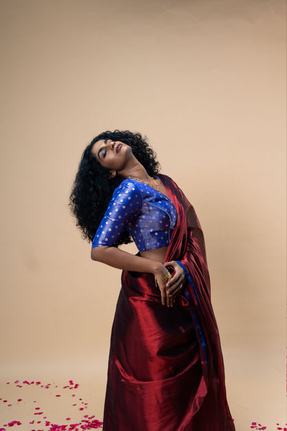 TANVYA saree I Red Handloom Tissue Saree