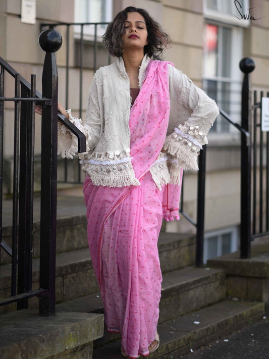 Roseate Spoonbills Pakhi Polka - Suta Bombay